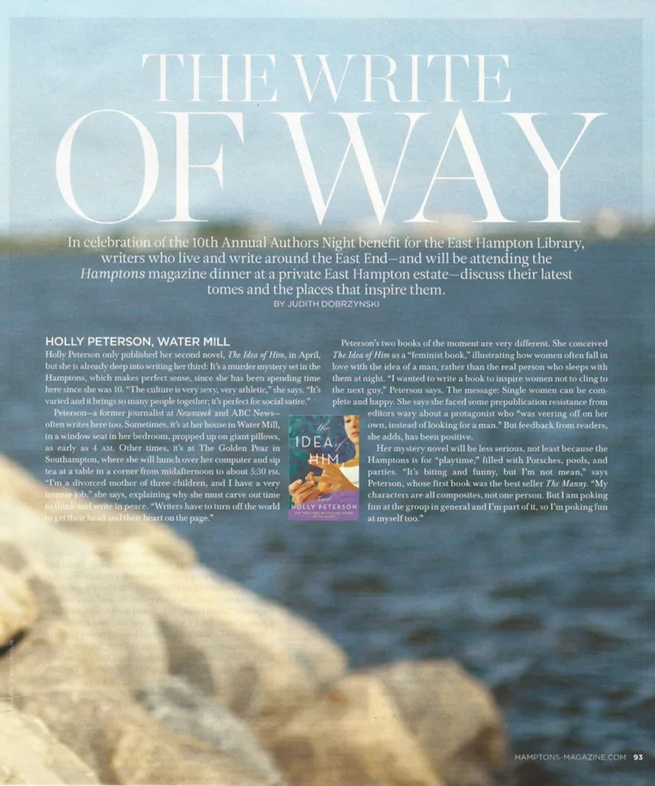 Hamptons Magazine — The Write of Way